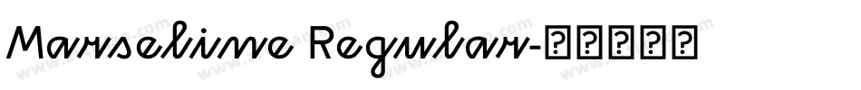 Marseline Regular字体转换